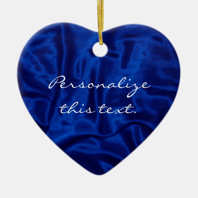 Ornamento Blue Satin-Christmas (Frente)