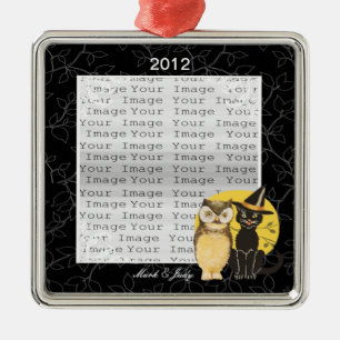 Ornamento Boda de Cat & Owl Halloween
