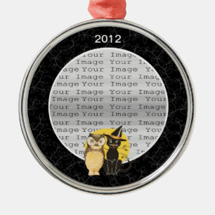 Ornamento Boda de Cat & Owl Halloween