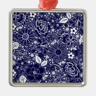 Ornamento botánico Blue Sq Premium