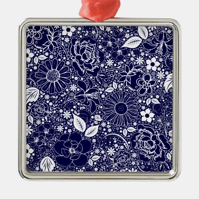 Ornamento botánico Blue Sq Premium (Frente)