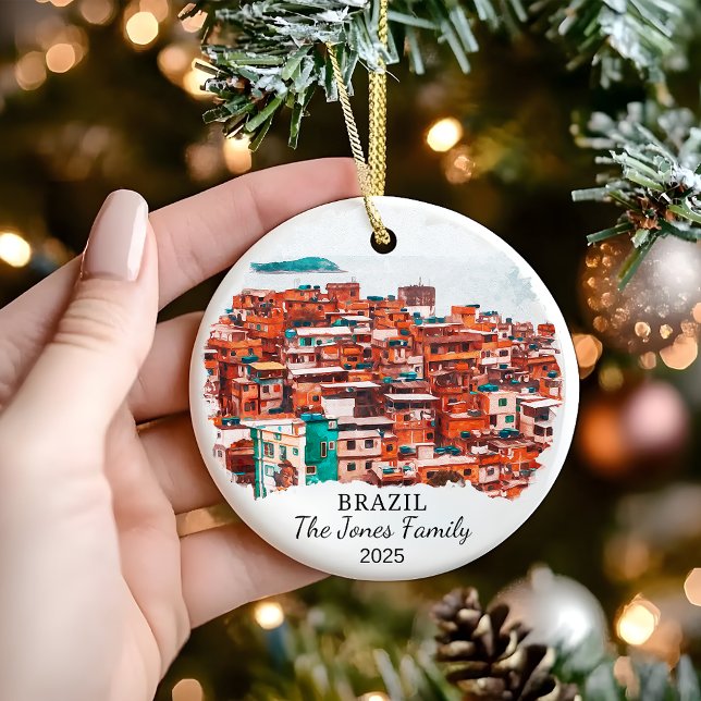 Ornamento brasileño personalizado, regalo de Brasi (Subido por el creador)