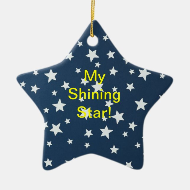 Ornamento brillante de la estrella (Frente)