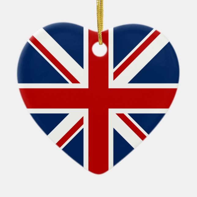 Ornamento británico del navidad de la bandera (Frente)
