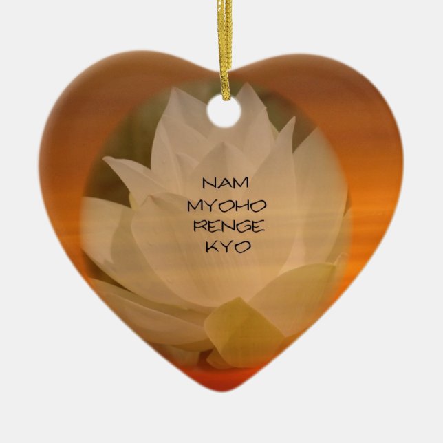 Ornamento budista del SGI: Lotus "Nam Myoho Renge (Frente)