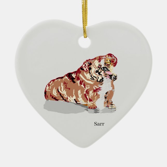 Ornamento : Bulldog inglés (Frente)