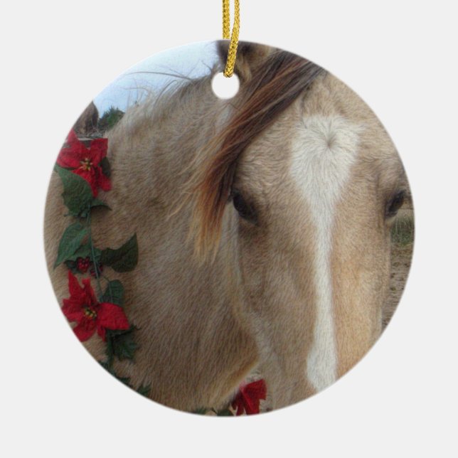 Ornamento - caballo del día de fiesta (Frente)