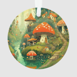 Ornamento caprichoso de aldea hongos por Quindolyn