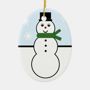 Ornamento caprichoso de Snowman