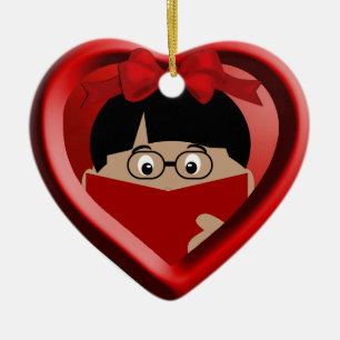 Ornamento cardíaco 1 para el libro de chicos sobr