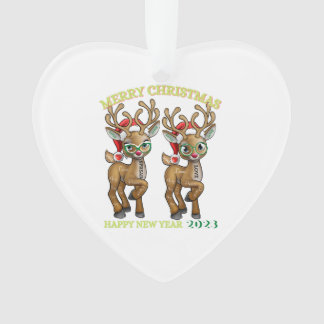 Ornamento cardíaco acrílico brillante