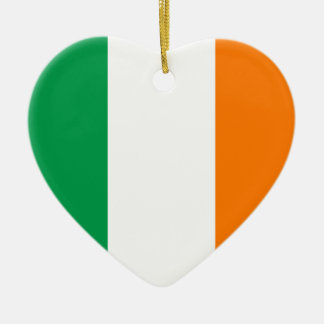 Ornamento cardíaco de bandera de Irlanda
