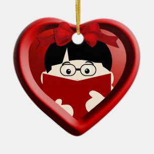 Ornamento cardíaco para niños más grandes del libr