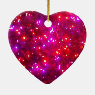 Ornamento cardíaco 'Rosy Sparkle'