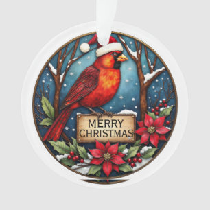 Ornamento cardinal bilateral personalizado