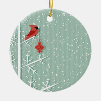 Ornamento cardinal rojo