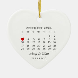 Ornamento casado, regalo Boda, fecha Boda