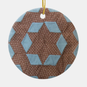 Ornamento - Castillo de patrón de quilt