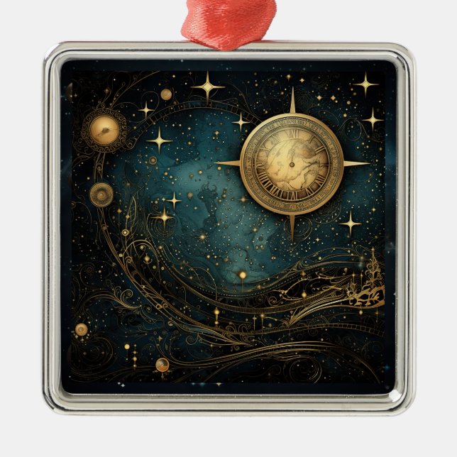 Ornamento celeste de Steampunk (Frente)