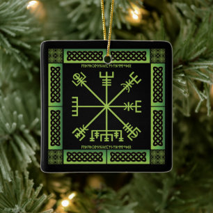 Ornamento Celta Vegvisir (Cuadrado)