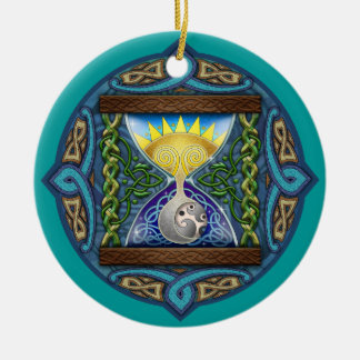 Ornamento céltico del reloj de arena de la