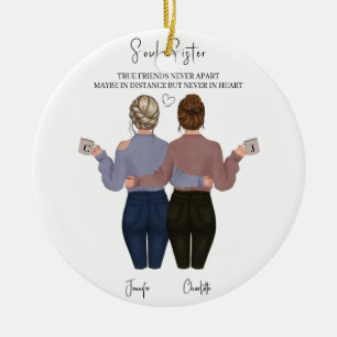 Ornamento cerámico acuarela personalizado para lo