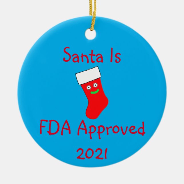 Ornamento cerámico aprobado por la FDA (Frente)