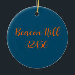 Ornamento Cerámico Beacon Hill-Forgot Coast<br><div class="desc">Estilo: Círculo cerámico Ornamento Trae mucha más alegría de vacaciones a tu árbol con un adorno de cerámica personalizado. Añade tus fotos, imágenes y citas favoritas en ambas caras. Incluye un hilo dorado para poder colgar este recuerdo tan especial en cuanto lo recibas. Dimensiones: Diámetro: 2, 87" Grosor: 0, 156"...</div>