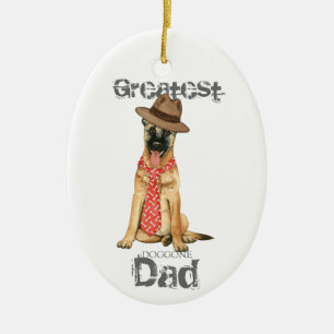 Ornamento cerámico belga Malinois Dad