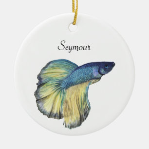 Ornamento cerámico Betta Fish