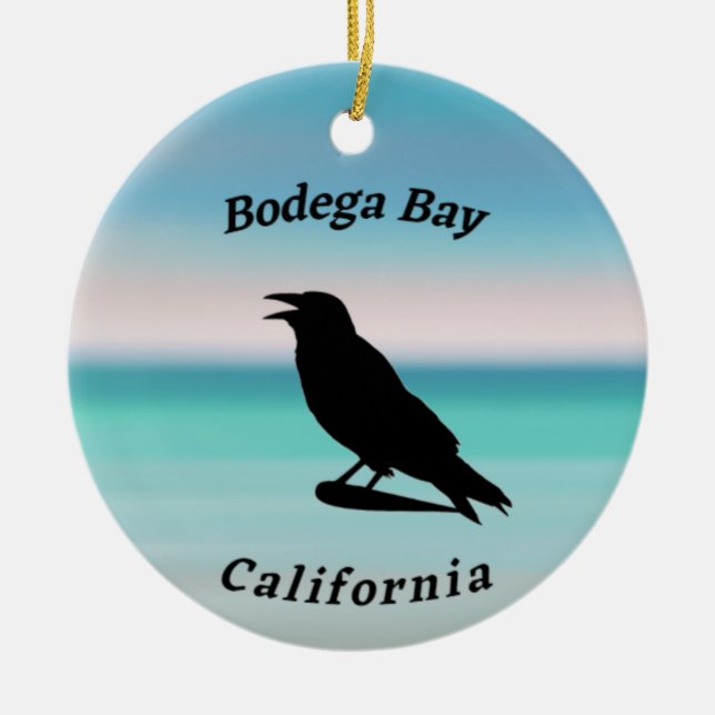 Ornamento cerámico Bodega Bay Souvenir (Frente)