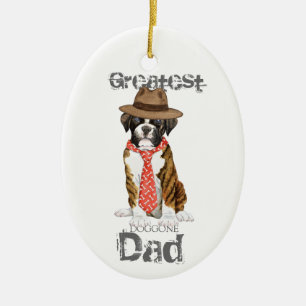 Ornamento cerámico Boxer Dad