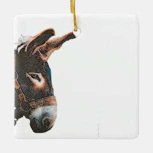 Ornamento cerámico - Burro
