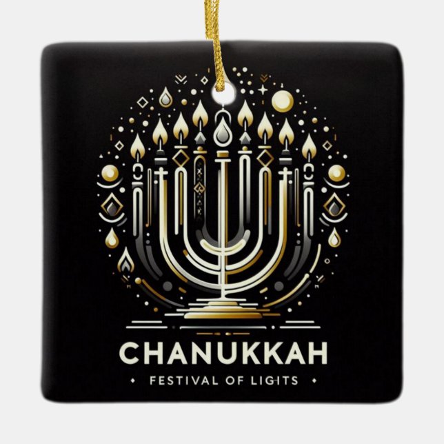 Ornamento cerámico Chanukkah (Anverso)