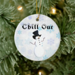 Ornamento cerámico Chill Out<br><div class="desc">Ornamento cerámico Chill Out</div>