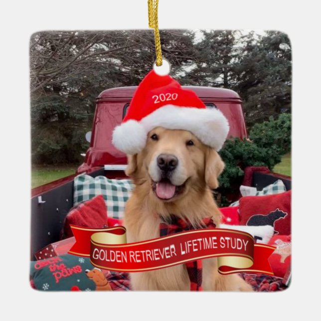 Ornamento cerámico cuadrado de 2020 (Anverso)