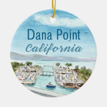 Ornamento cerámico Dana Point - Costa de Californi