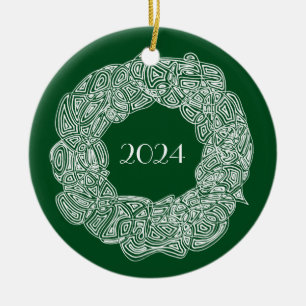 Ornamento cerámico de Año de la Guerra de navidade