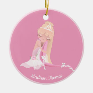 Ornamento cerámico de bailarina de ballet personal