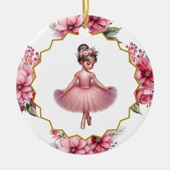 Ornamento cerámico de Ballerina (Frente)