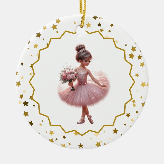 Ornamento cerámico de Ballerina (Frente)