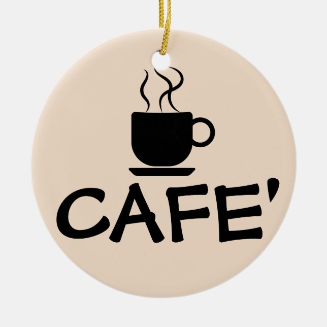 ORNAMENTO CERÁMICO DE CAFE' (Frente)