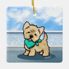 Ornamento cerámico de Cairn de KiniArt Cutieface