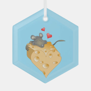 Ornamento cerámico de Cheesy Valentine