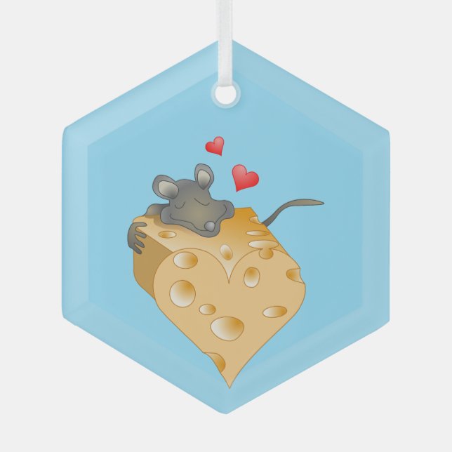 Ornamento cerámico de Cheesy Valentine (Anverso)