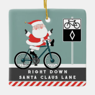 Ornamento cerámico de ciclismo de vacaciones Keeps