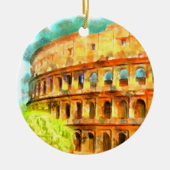 Ornamento cerámico de colosseo (Frente)