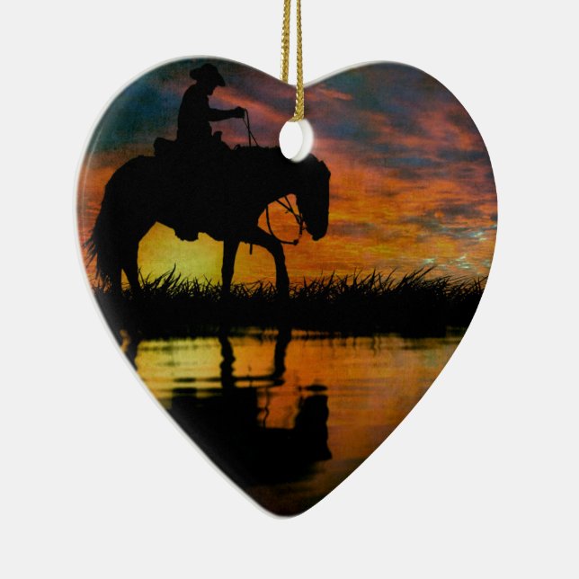 Ornamento cerámico de Cowboy (Derecha)