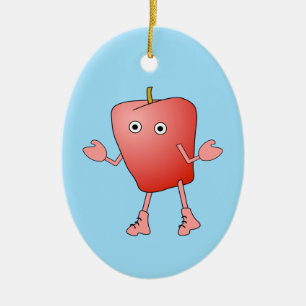 Ornamento cerámico de cristales de Apple