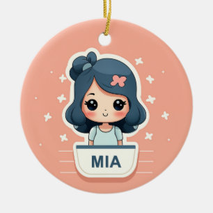 Ornamento cerámico de Cute Mia